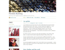 Tablet Screenshot of parallaxknitting.com